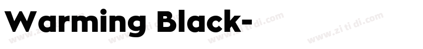 Warming Black字体转换